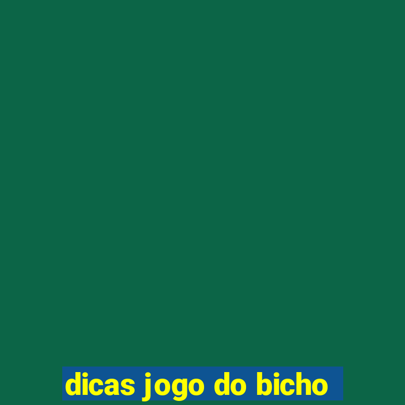 dicas jogo do bicho